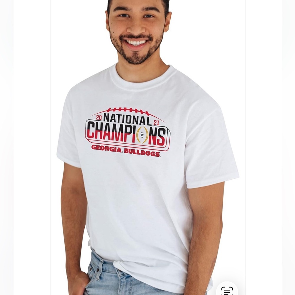 NCAA official licensed Georgia bulldogs national champ tee
